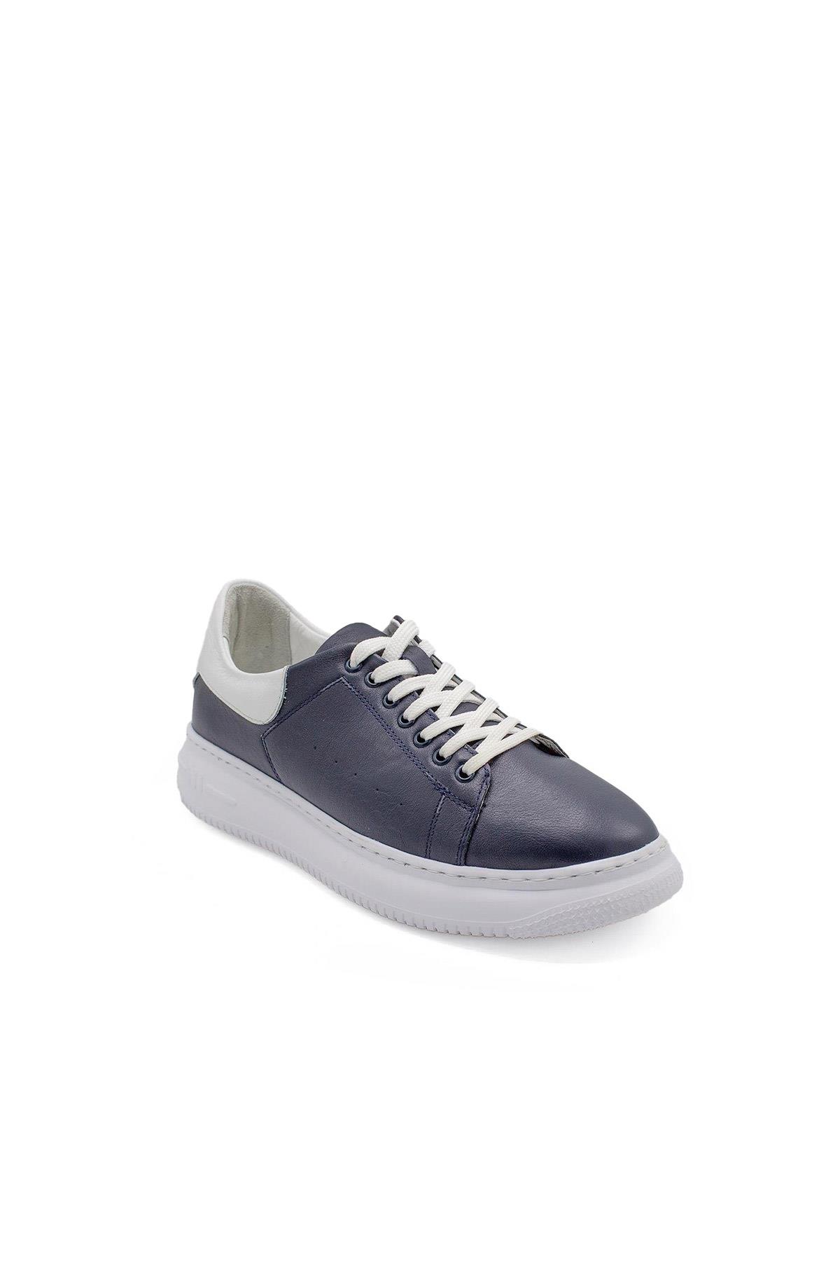 Erkek Sneaker Hakiki Deri Ayakkabı 082Y24E40746