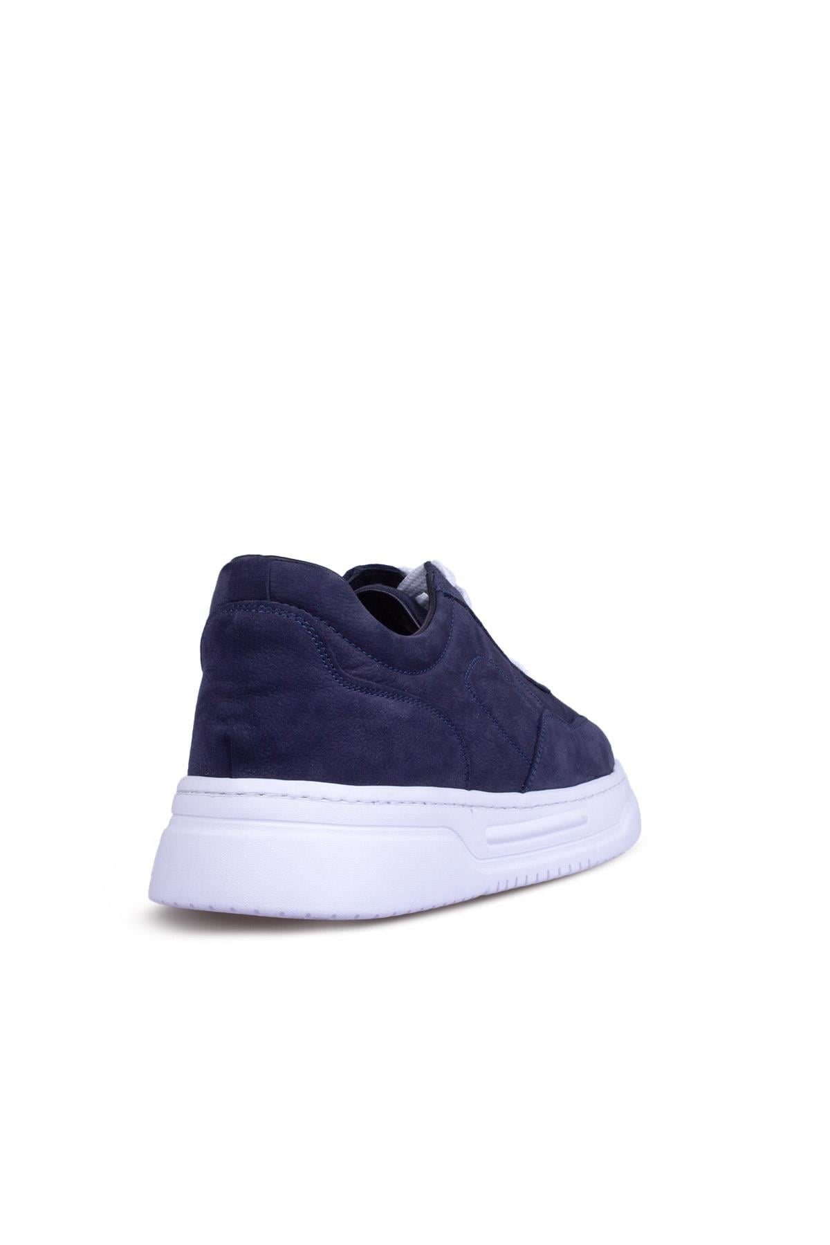Erkek Sneaker Hakiki Deri Ayakkabı 082Y24E40736