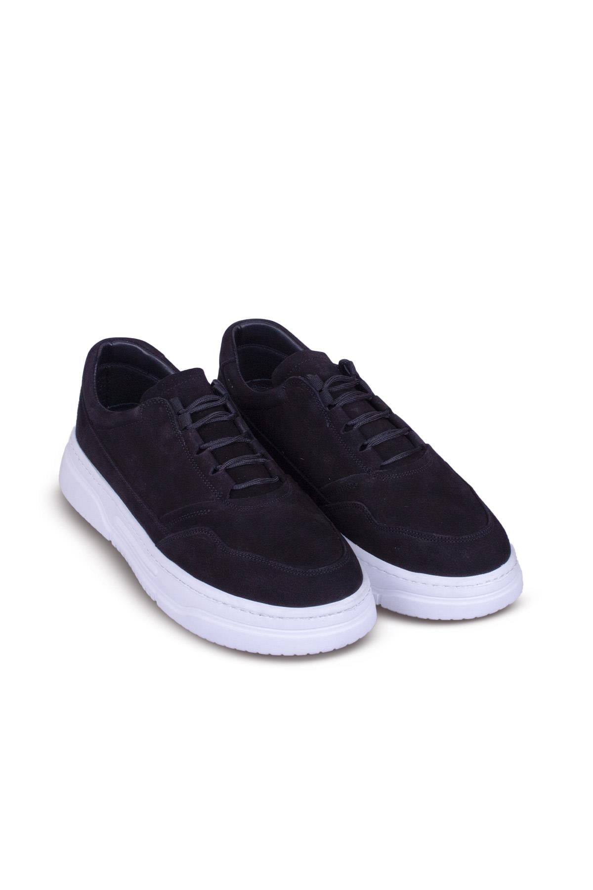 Erkek Sneaker Hakiki Deri Ayakkabı 082Y24E40729