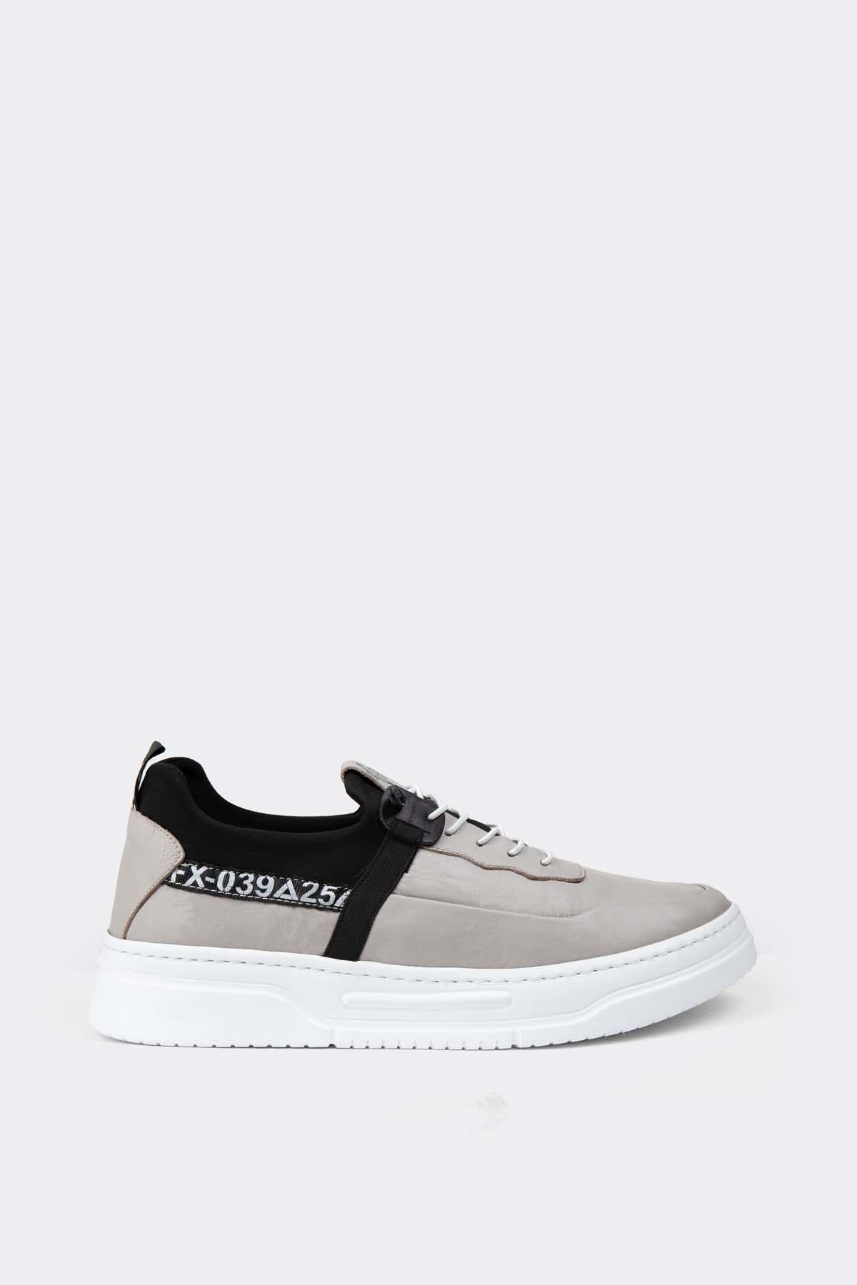 Erkek Sneaker Hakiki Deri Ayakkabı 082Y24E40733