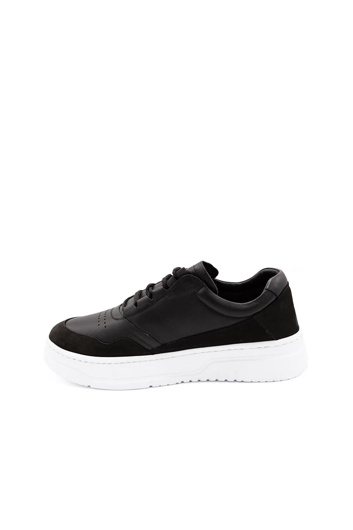 Erkek Sneaker Hakiki Deri Ayakkabı 082Y24E40741