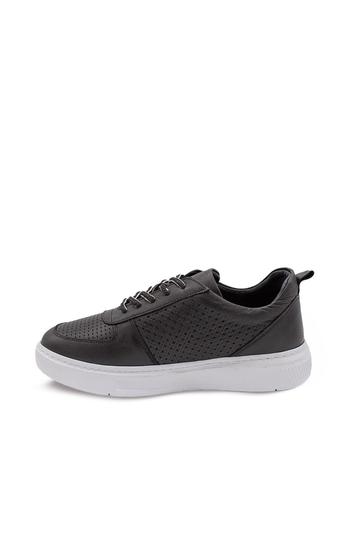 Erkek Sneaker Hakiki Deri Ayakkabı 082Y24E40740