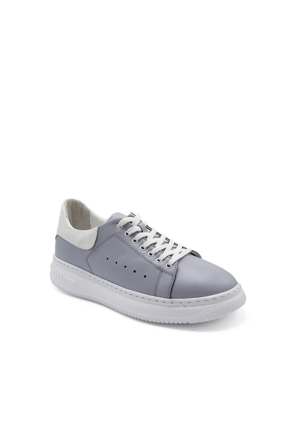 Erkek Sneaker Hakiki Deri Ayakkabı 082Y24E40746