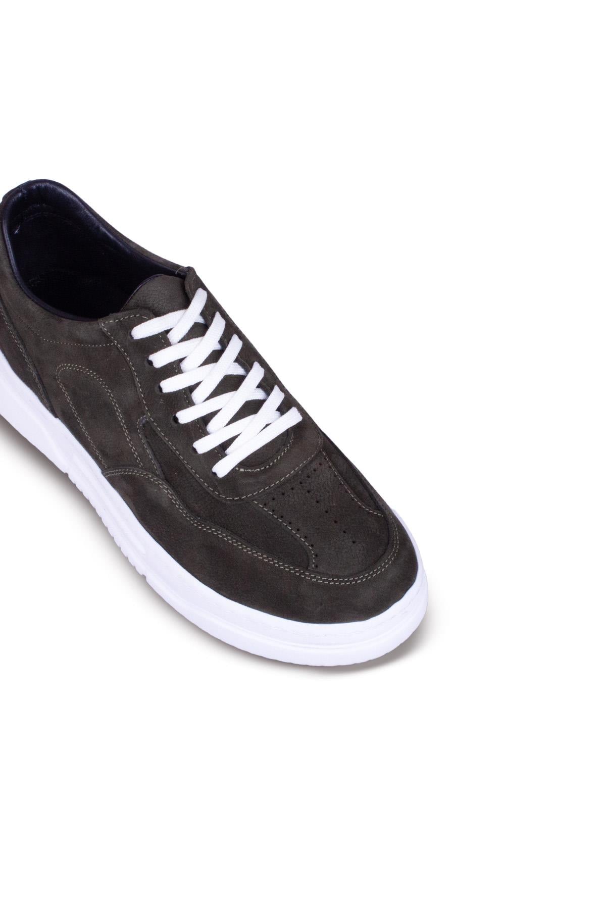 Erkek Sneaker Hakiki Deri Ayakkabı 082Y24E40736