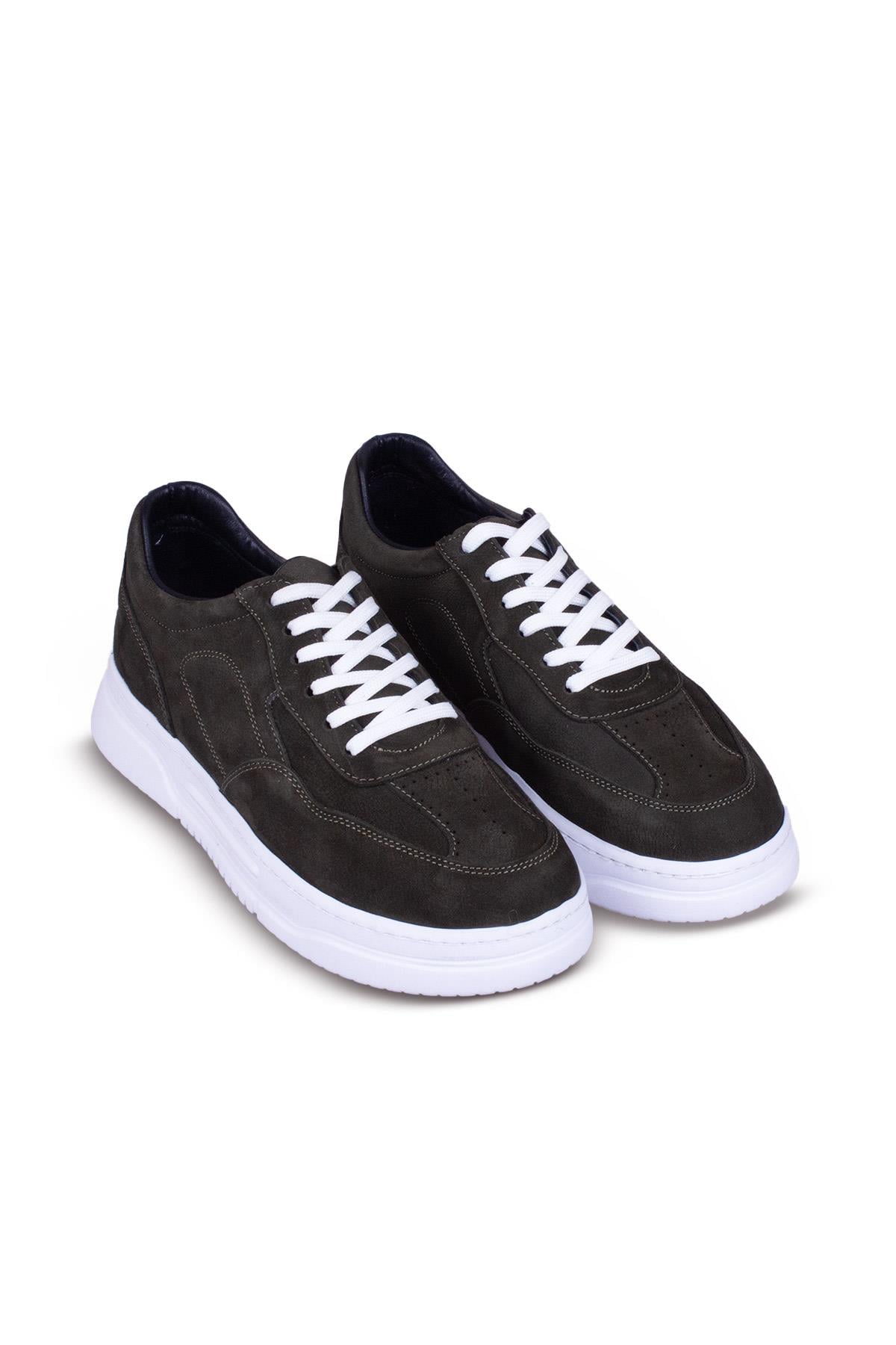 Erkek Sneaker Hakiki Deri Ayakkabı 082Y24E40736