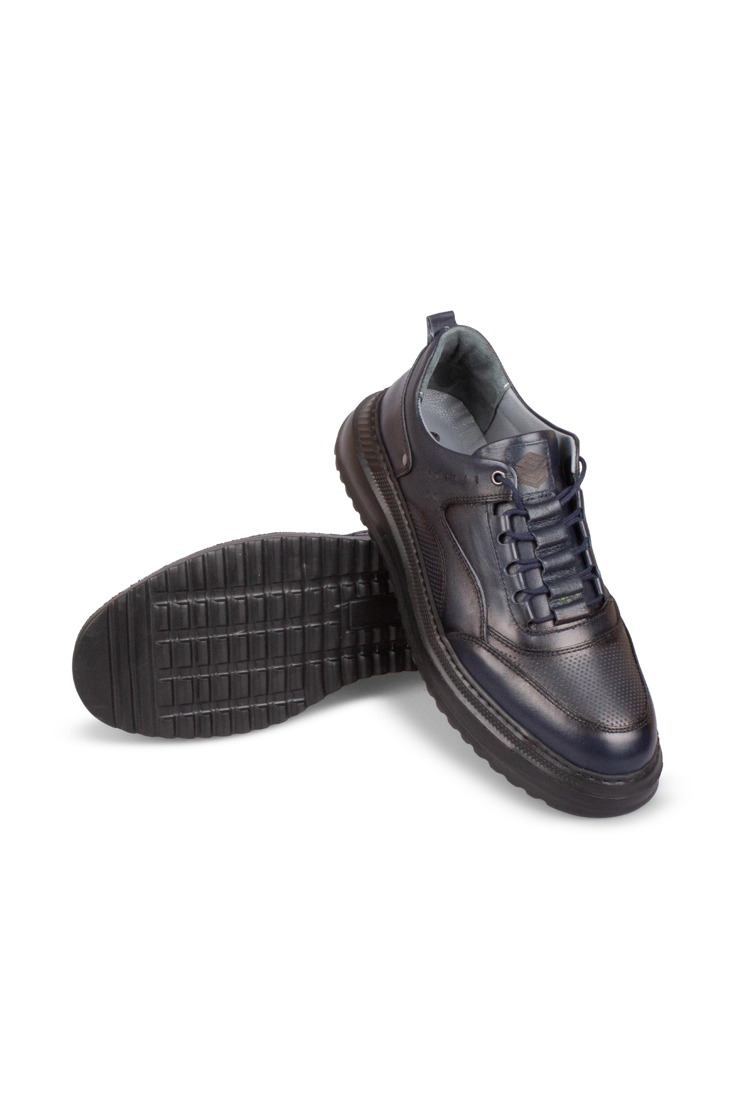 Erkek Sneaker Hakiki Deri Ayakkabı 123Y25E5102