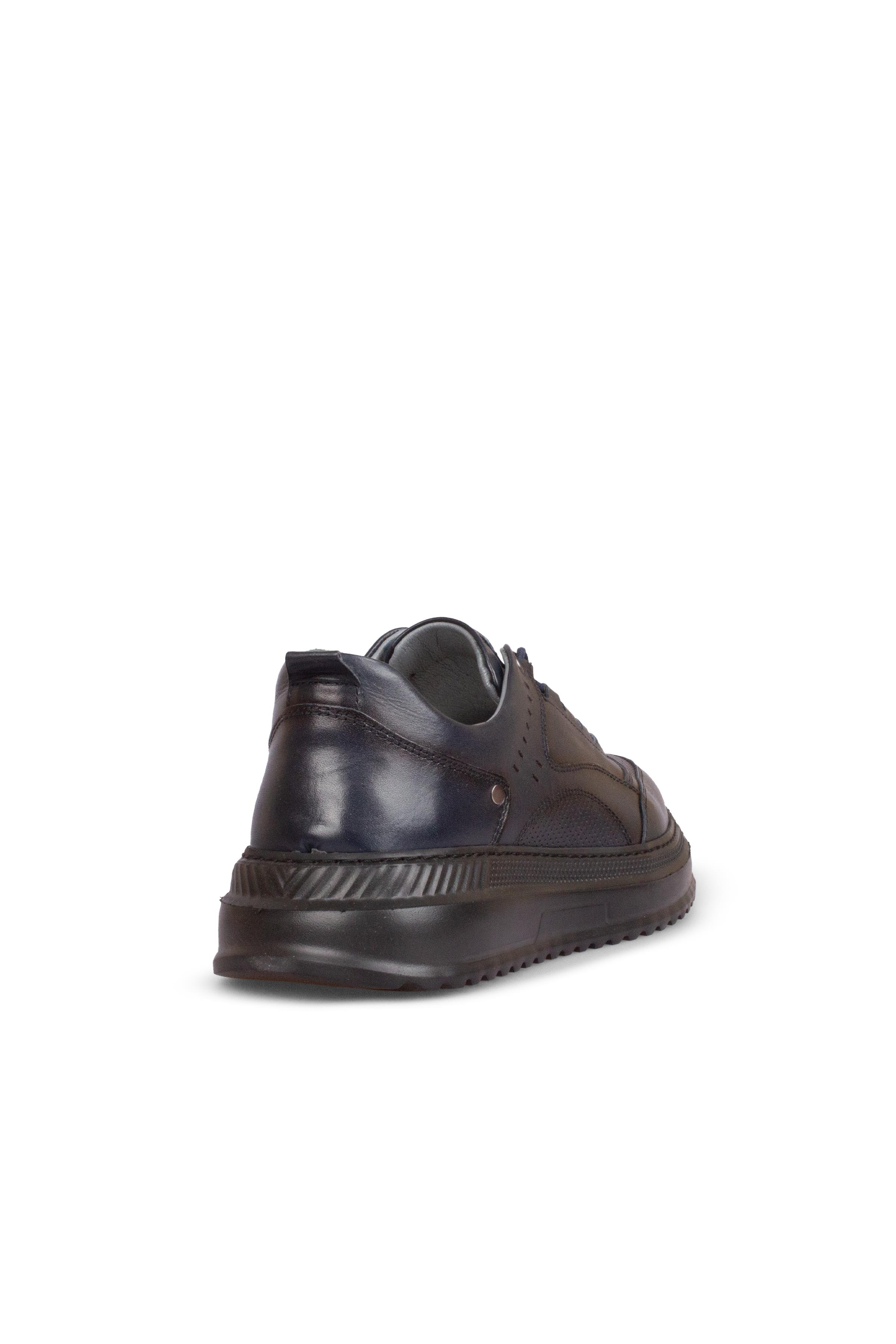 Erkek Sneaker Hakiki Deri Ayakkabı 123Y25E5102