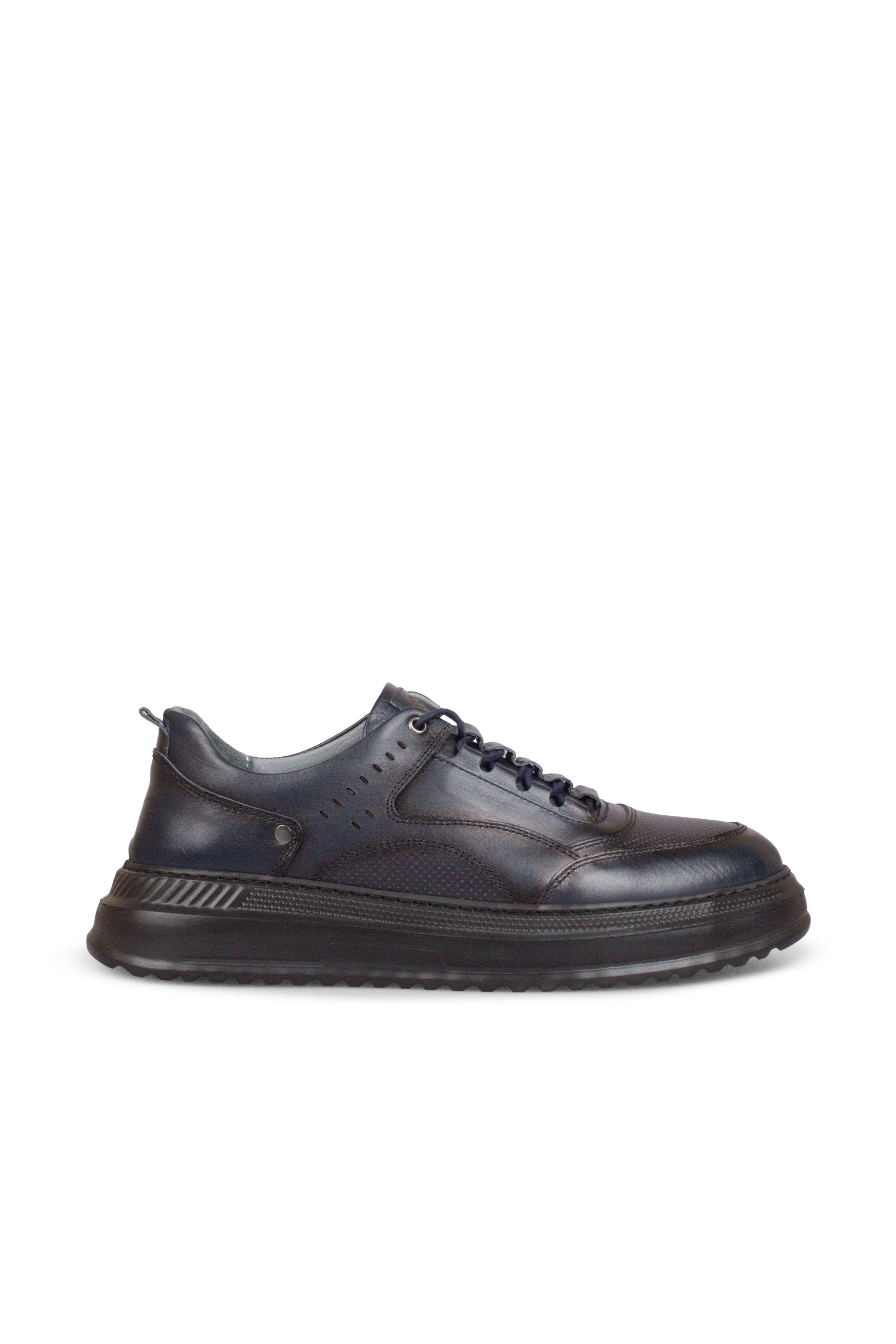 Erkek Sneaker Hakiki Deri Ayakkabı 123Y25E5102