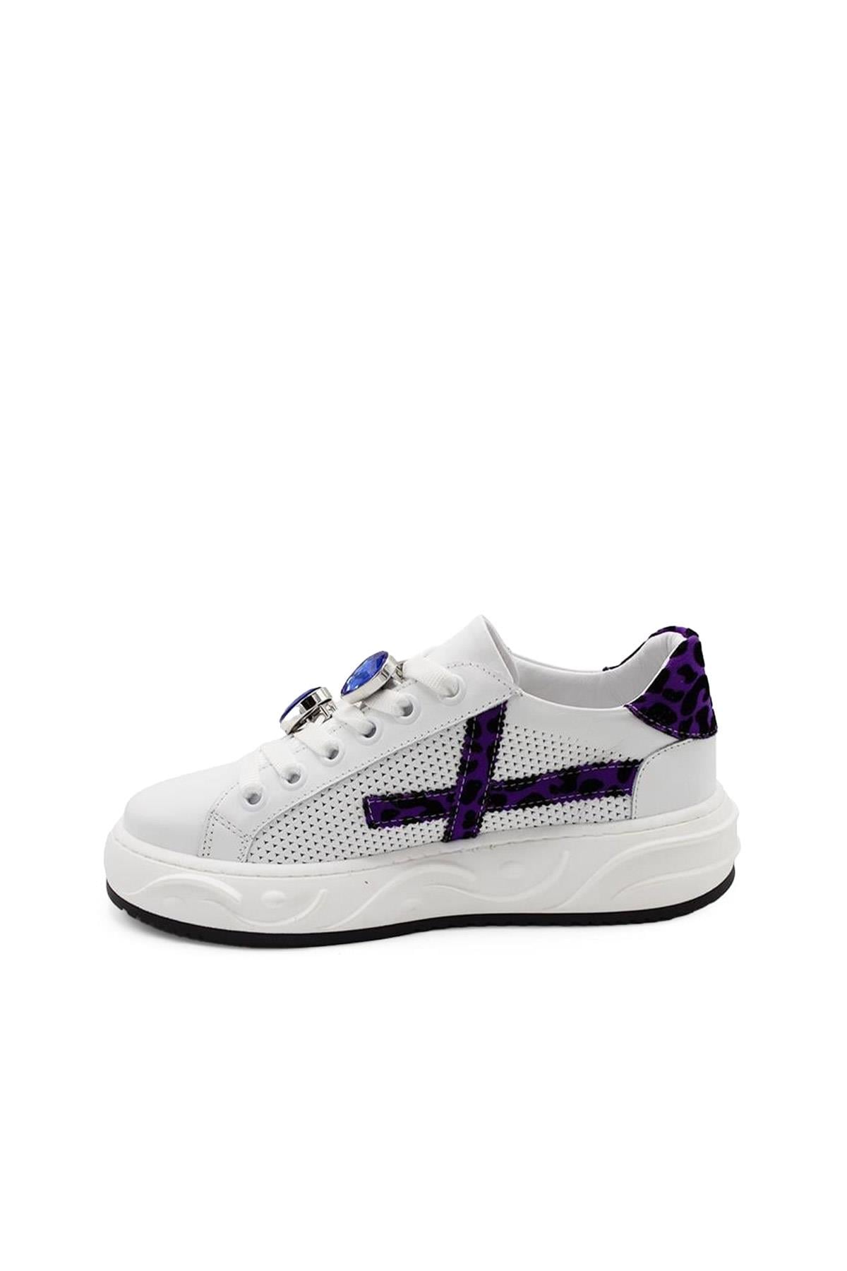 Kadın Sneaker Hakiki Deri Ayakkabı 107Y24K12303