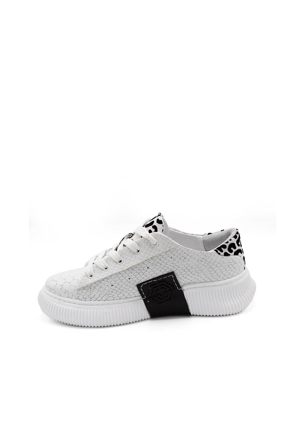Kadın Sneaker Hakiki Deri Ayakkabı 107Y24K12305