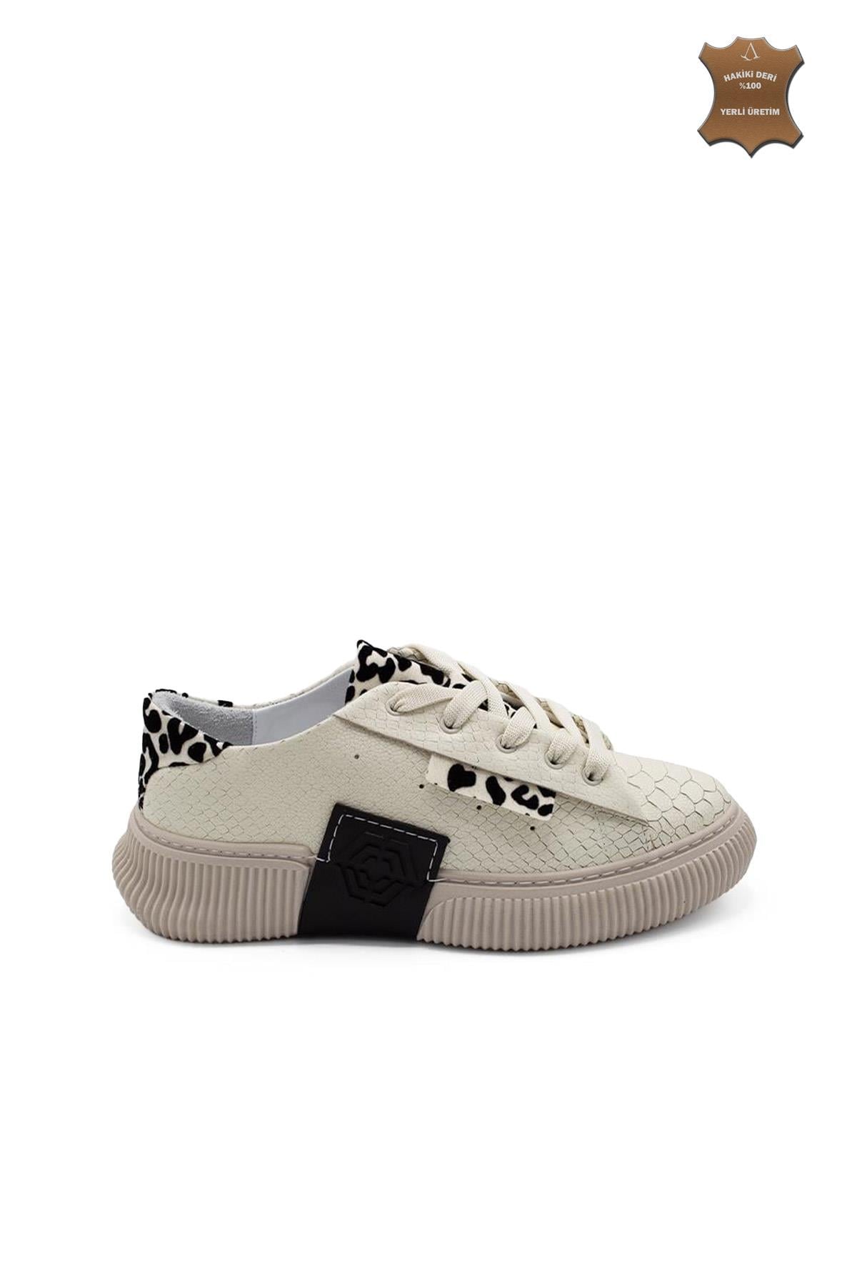 Kadın Sneaker Hakiki Deri Ayakkabı 107Y24K12305