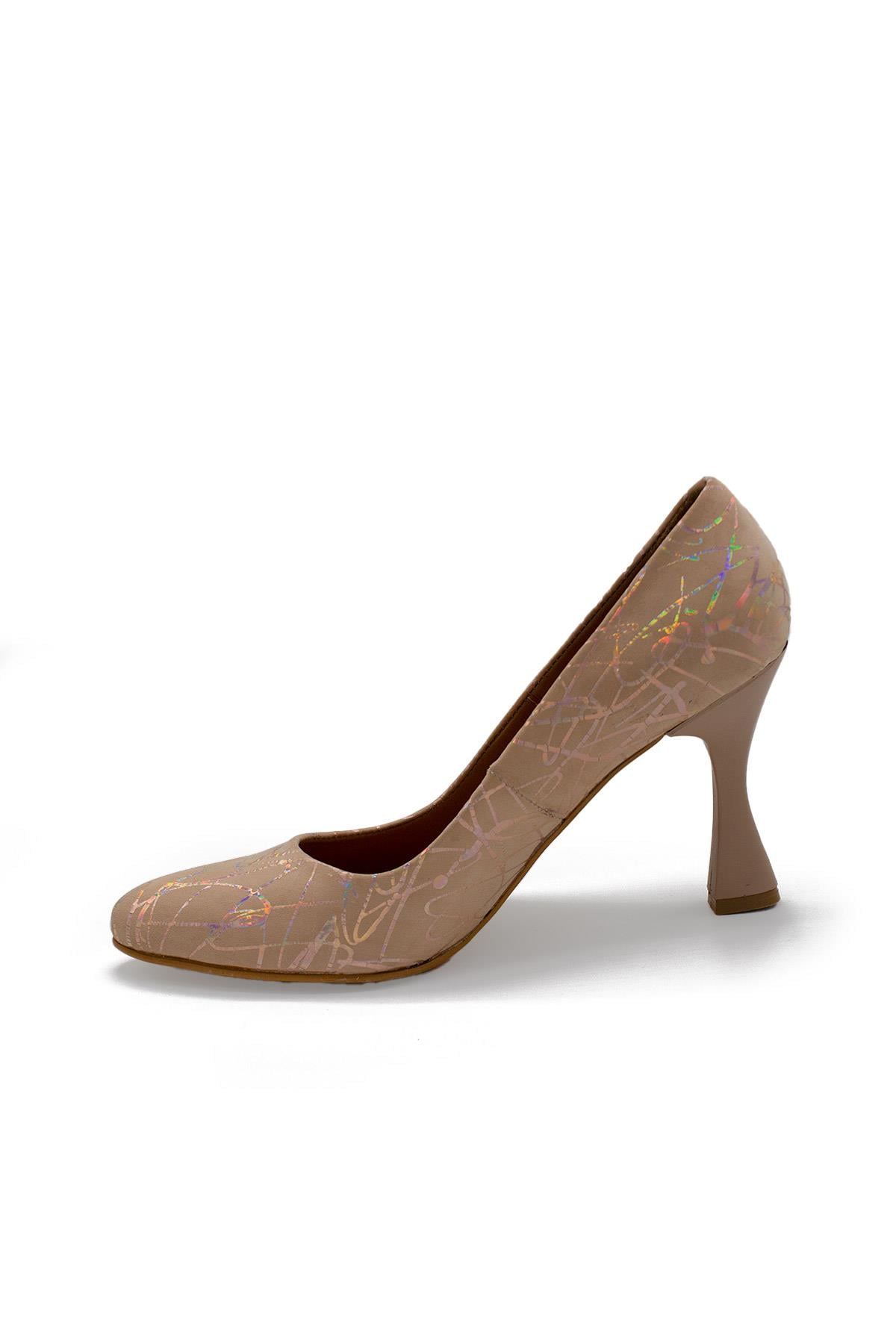 Kadın Stiletto Hakiki Deri Ayakkabı 052Y21K10003