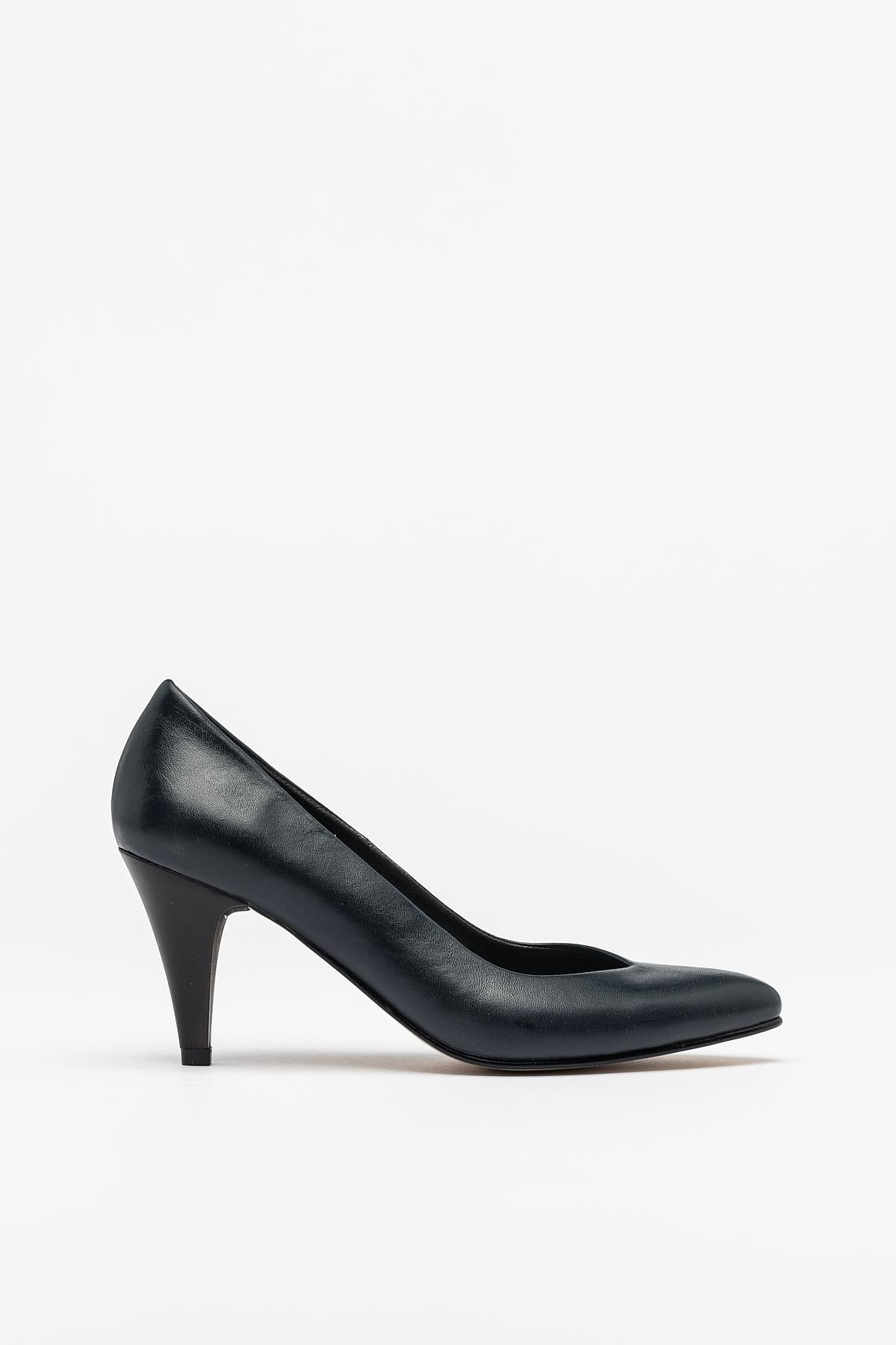 Kadın Topuklu Stiletto Hakiki Deri Ayakkabı 052Y21K10002