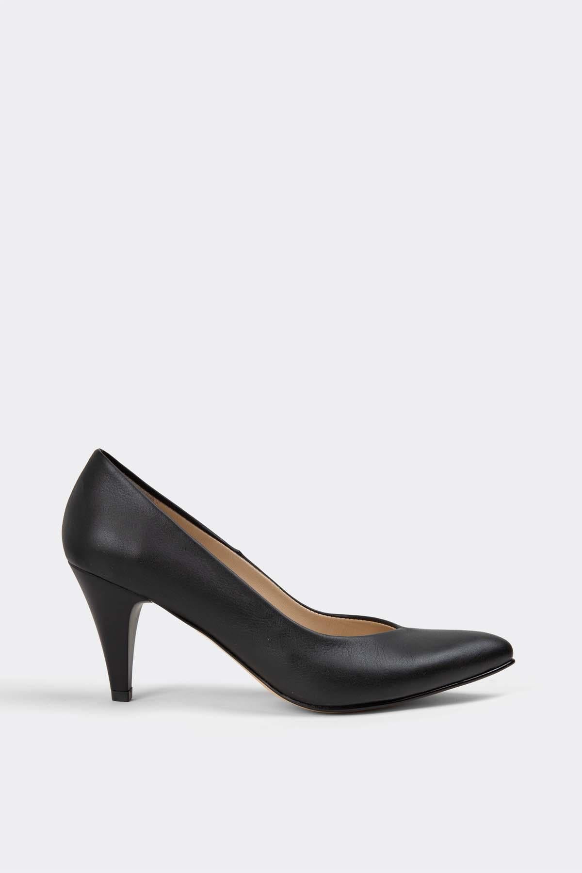 Kadın Topuklu Stiletto Hakiki Deri Ayakkabı 052Y21K10002