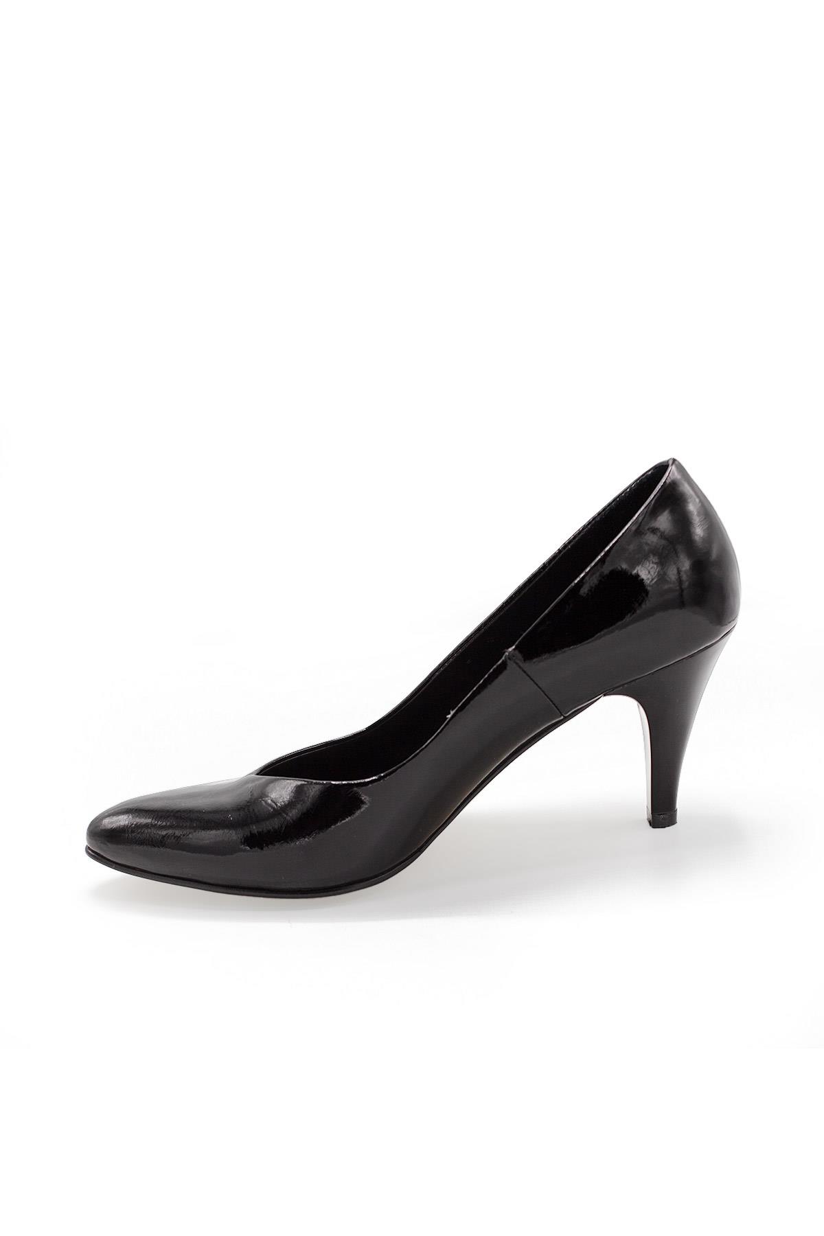 Kadın Topuklu Stiletto Hakiki Deri Ayakkabı 052Y21K10002