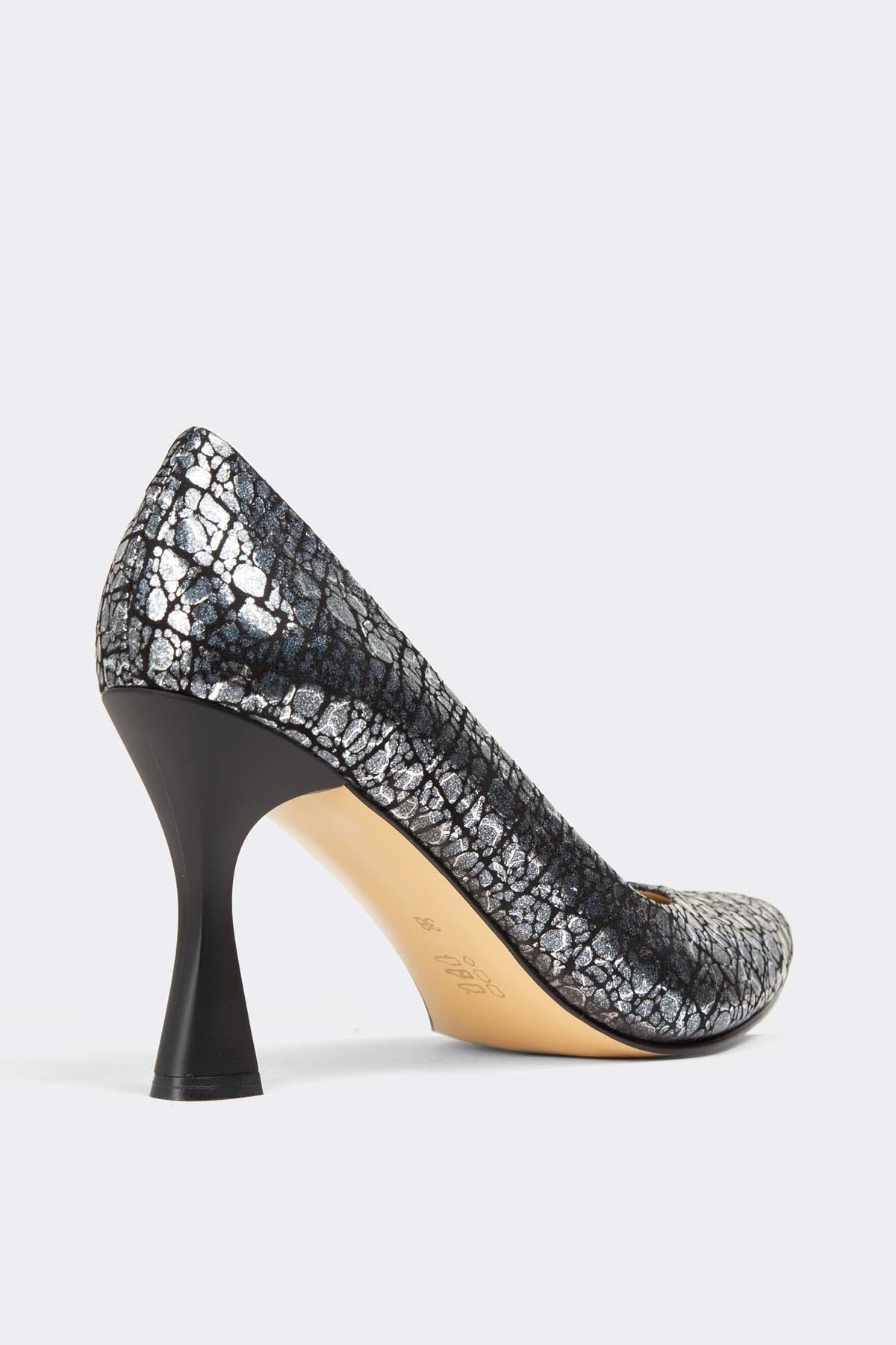 Kadın Topuklu Stiletto Hakiki Deri Ayakkabı 052Y21K10004