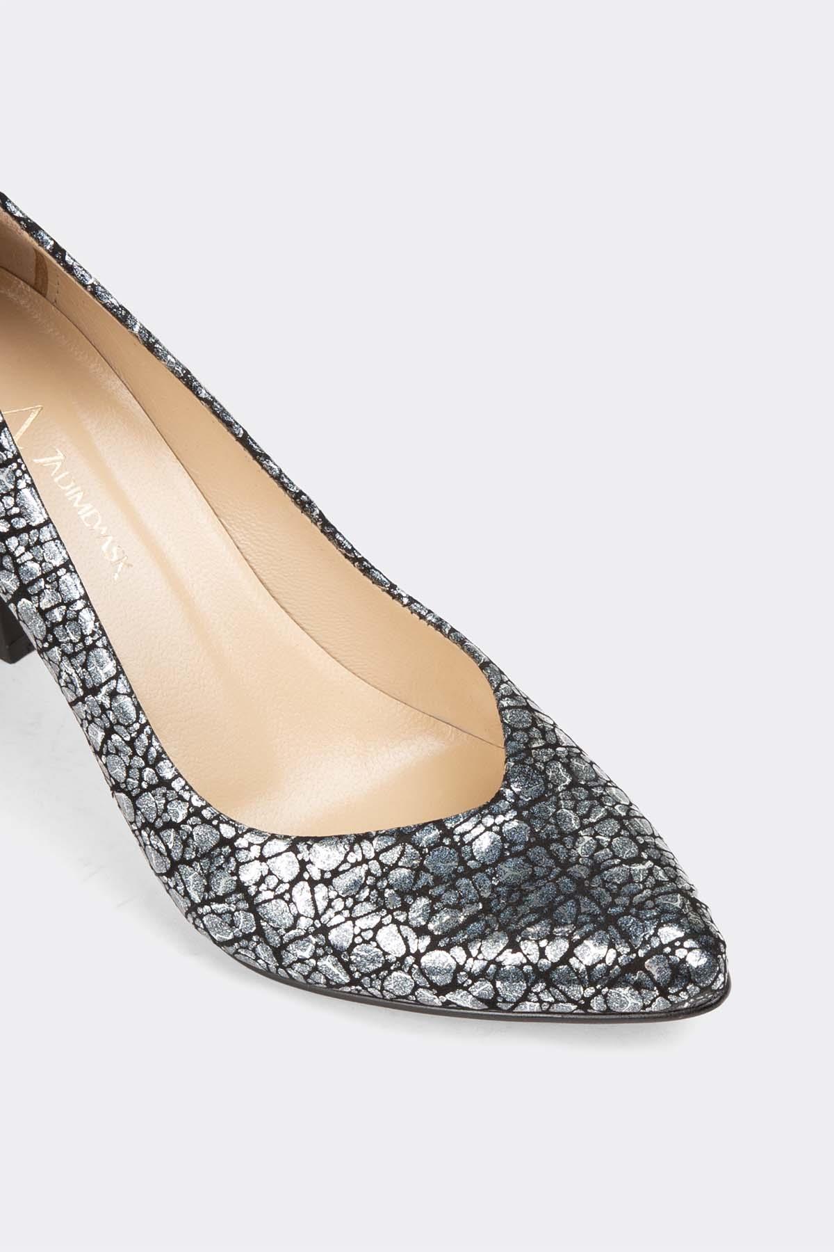 Kadın Topuklu Stiletto Hakiki Deri Ayakkabı 052Y21K10004