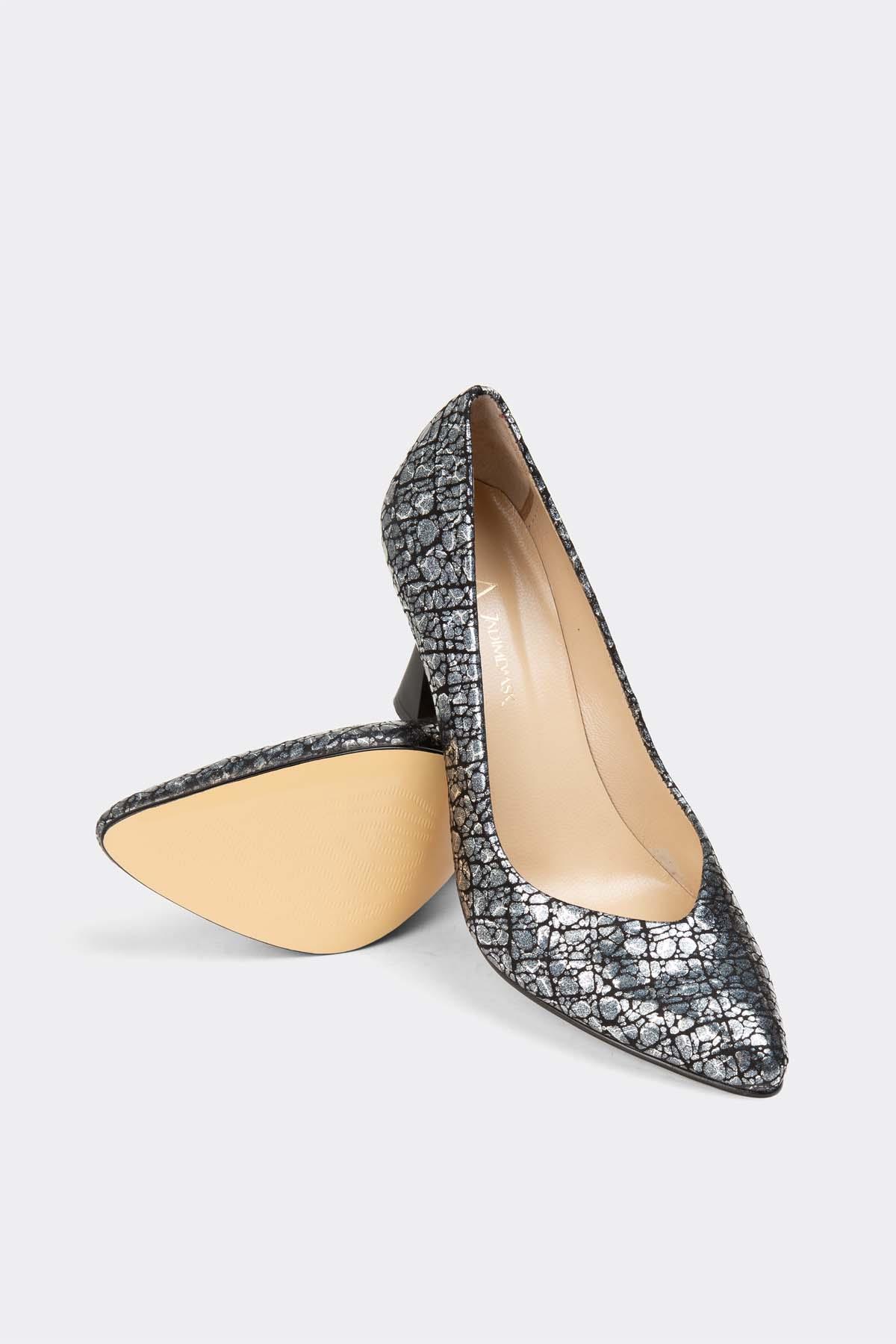 Kadın Topuklu Stiletto Hakiki Deri Ayakkabı 052Y21K10004