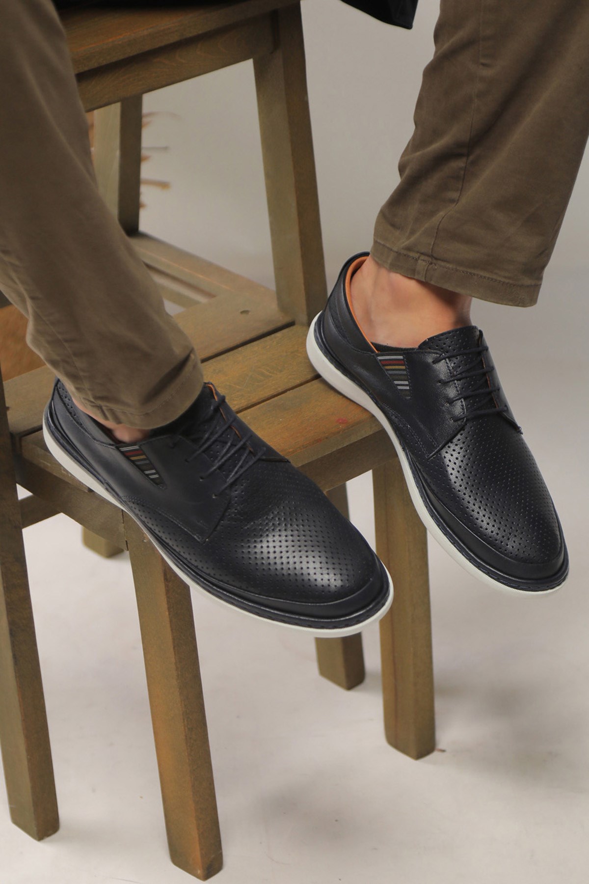 Erkek Sneaker Hakiki Deri Ayakkabı 002Y22E4053