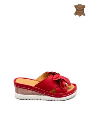 7AdımdaAşk İç Dış Hakiki Deri Kadın Terlik 024Y21K10402