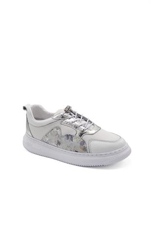 7Adımdaaşk Kadın Deri Ve Tekstil Sneaker Ayakkabı 082Y24K11602