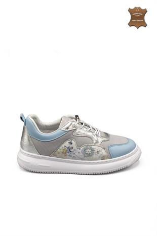 7Adımdaaşk Kadın Deri Ve Tekstil Sneaker Ayakkabı 082Y24K11602
