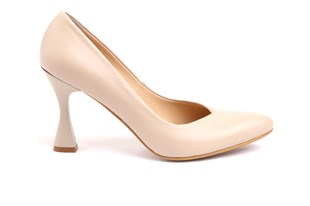 Kadın Topuklu Stiletto Hakiki Deri Ayakkabı 052Y21K10004