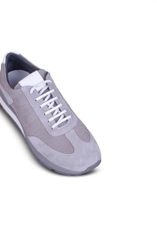 Erkek Bağcıklı Sneaker Hakiki Deri Ayakkabı 032Y25E5825