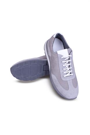 Erkek Bağcıklı Sneaker Hakiki Deri Ayakkabı 032Y25E5825