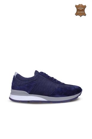 Erkek Bağcıklı Sneaker Hakiki Deri Ayakkabı 032Y25E5825