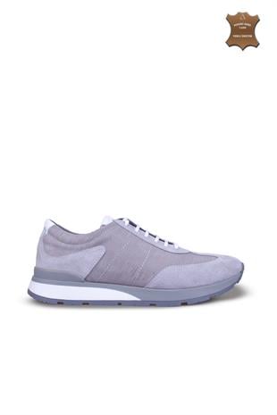 Erkek Bağcıklı Sneaker Hakiki Deri Ayakkabı 032Y25E5825