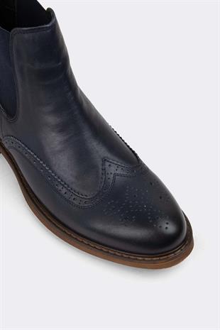 Erkek Bot Hakiki Deri Ayakkabı 002K23E4060