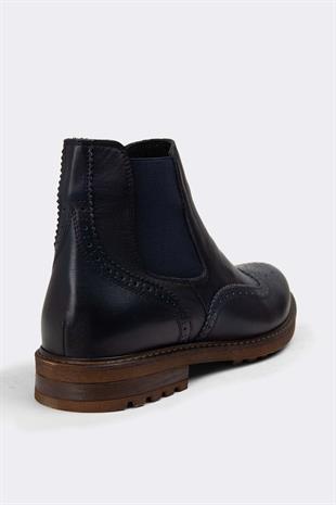 Erkek Bot Hakiki Deri Ayakkabı 002K23E4060