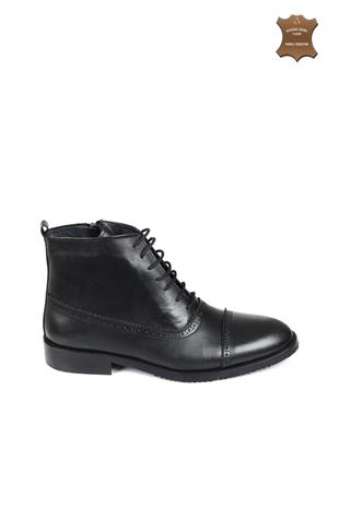 Erkek Bot Hakiki Deri Ayakkabı 002K23E4059