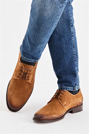 Erkek Casual Hakiki Deri Süet Ayakkabı 002Y20E4010