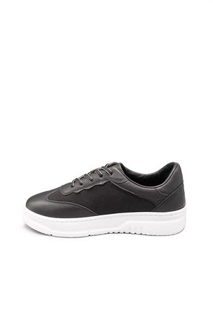 Erkek Deri ve Tekstil Sneaker Ayakkabı 082Y24E40753