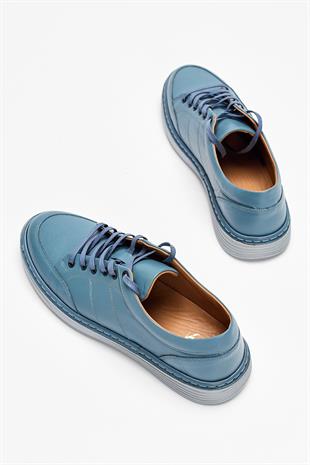 Erkek Sneaker Hakiki Deri Ayakkabı 002Y22E4045