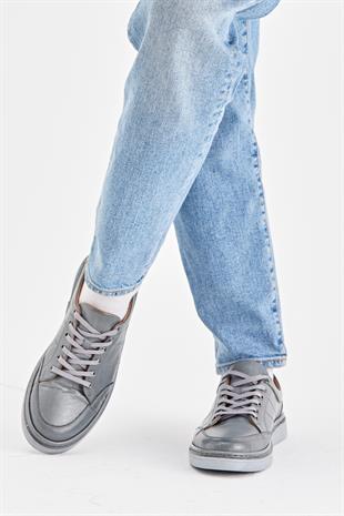 Erkek Sneaker Hakiki Deri Ayakkabı 002Y22E4045