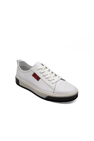 Erkek Sneaker Hakiki Deri Ayakkabı 002Y24E4073