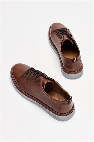 Erkek Sneaker Hakiki Deri Ayakkabı 002Y22E4046