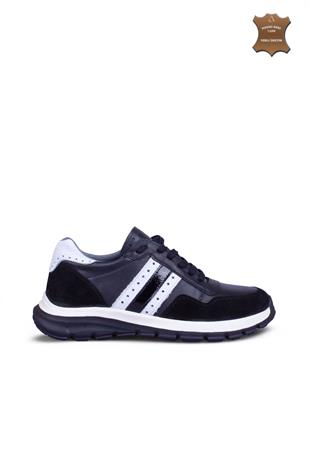Erkek Sneaker Hakiki Deri Ayakkabı 002Y25E4078