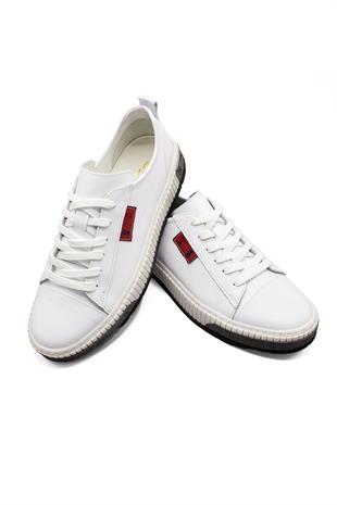 Erkek Sneaker Hakiki Deri Ayakkabı 002Y24E4073