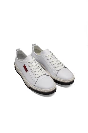 Erkek Sneaker Hakiki Deri Ayakkabı 002Y24E4073
