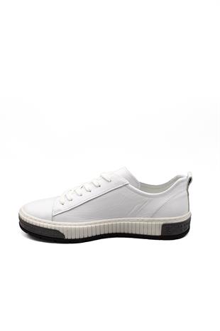 Erkek Sneaker Hakiki Deri Ayakkabı 002Y24E4073