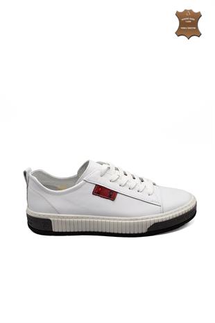 Erkek Sneaker Hakiki Deri Ayakkabı 002Y24E4073