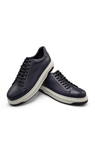 Erkek Sneaker Hakiki Deri Ayakkabı 031Y24E5785