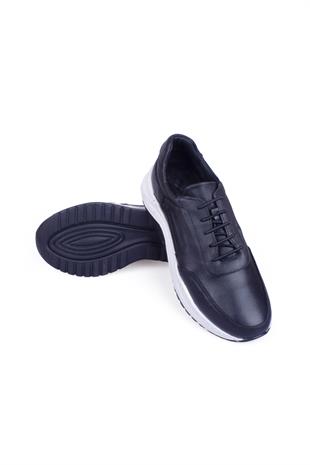 Erkek Sneaker Hakiki Deri Ayakkabı 031Y24E5791