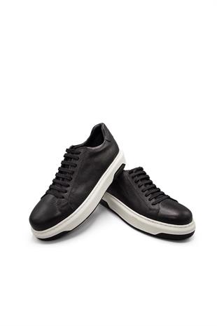 Erkek Sneaker Hakiki Deri Ayakkabı 031Y24E5785