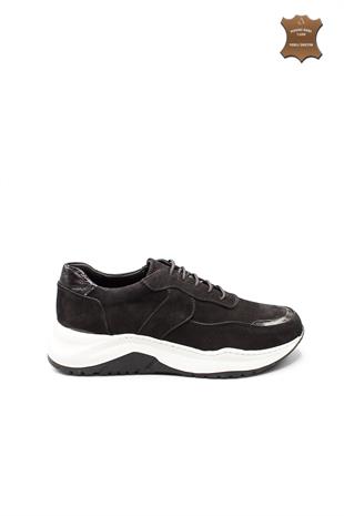 Erkek Sneaker Hakiki Deri Ayakkabı 031Y24E5789