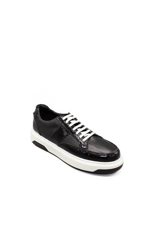 Erkek Sneaker Hakiki Deri Ayakkabı 031Y24E5788